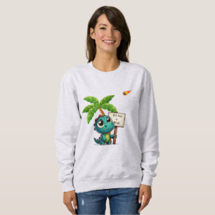 Moletom dinossauro fofo, engraçado