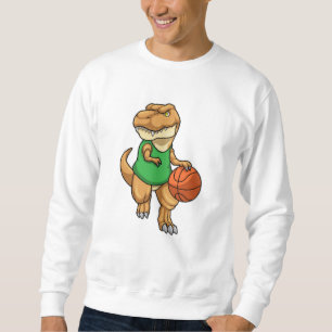 Moletom Dinossauro no Esporte com Basquete