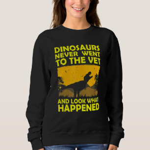 Moletom Dinossauros Nunca Foram Vetear Um Vet Veterinário