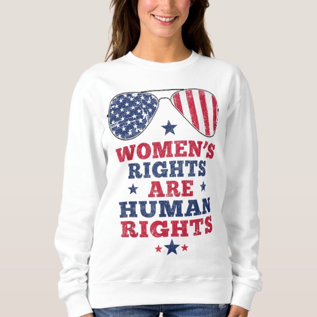 Moletom Direitos da Mulher: Direitos Humanos Bandeira Amer (Frente)
