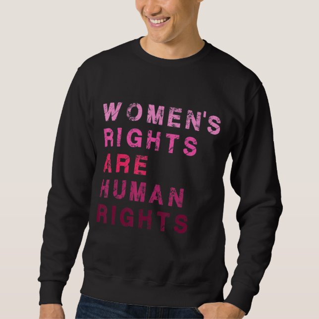 Moletom Direitos da Mulher: Direitos Humanos Promulgas Pró (Frente)
