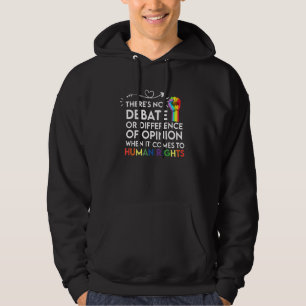 Moletom Direitos Humanos na gay Não Há Debate nem Opinião 