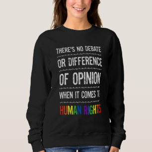 Moletom Direitos Humanos na gay Não Há Debate nem Opinião