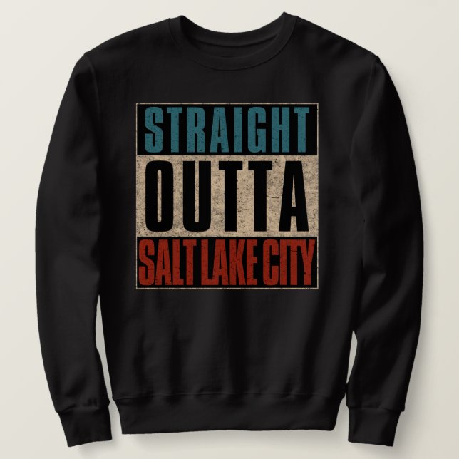 Moletom Direto de Salt Lake City Utah UT (Frente do Design)