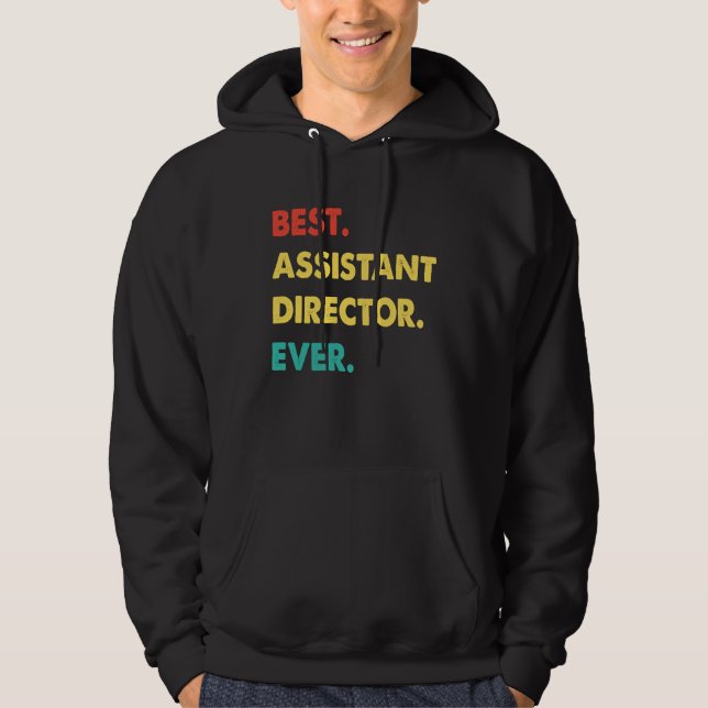 Moletom Diretor Assistente Retro Melhor Diretor Assistente (Frente)