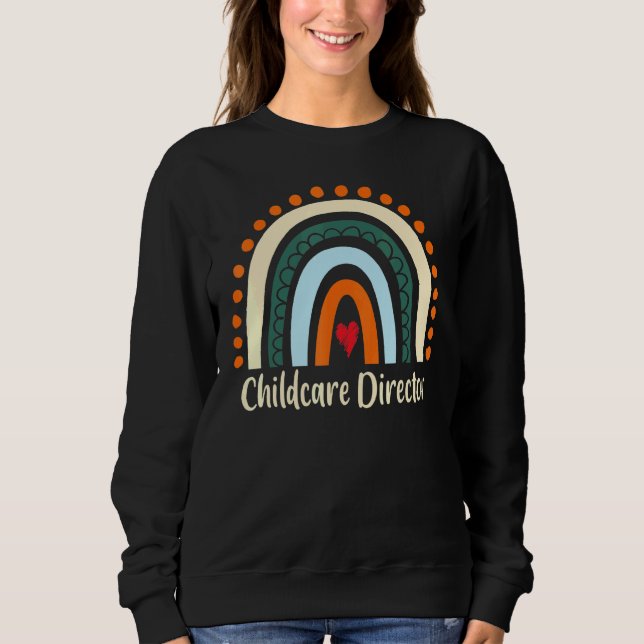 Moletom Diretor de acolhimento de crianças Boho Rainbow Gr (Frente)