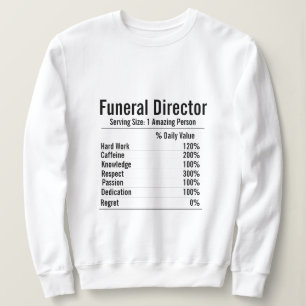 Moletom Diretor Funeral Presente, Fatos Nutricionais