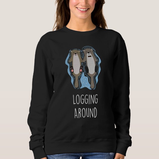 Moletom Dirigindo-Se Em Torno De Animais Do Mar Exterior (Frente)