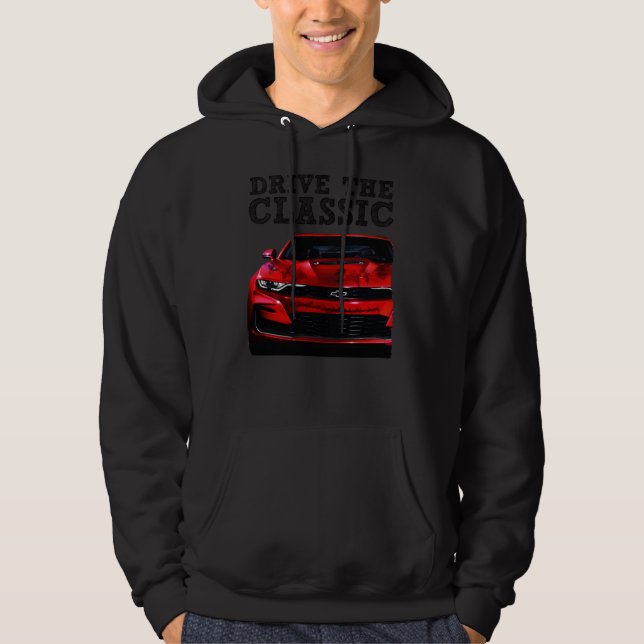 Moletom dirija o clássico Chevrolet Camaro (Frente)