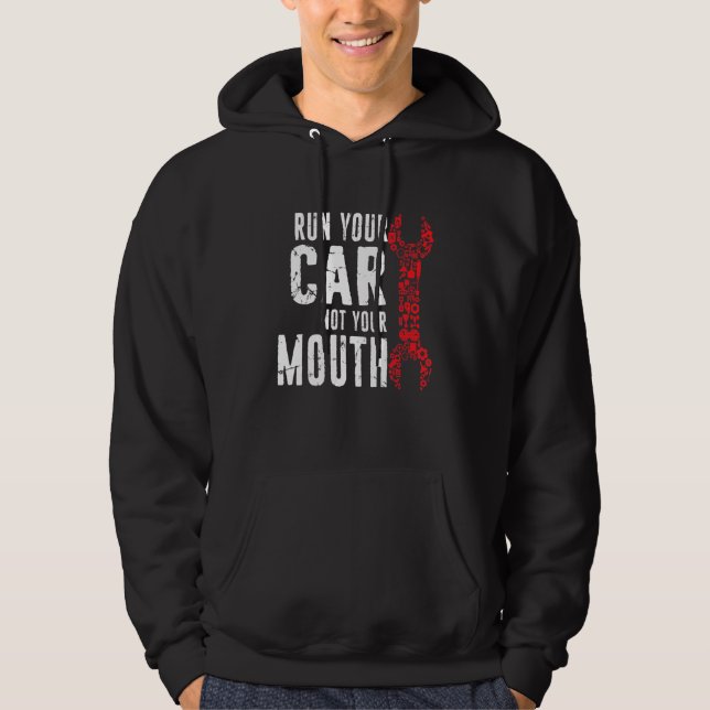 Moletom Dirija Seu Carro Não Sua Boca Garagem Distressed M (Frente)