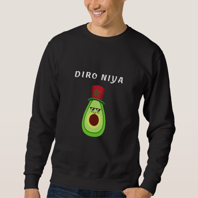 Moletom Diro Niya Have Confidence in Darija Avocado Flag o (Frente)