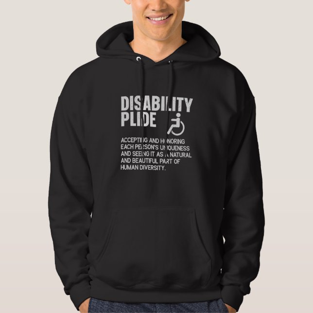 Moletom Disability Plide  Wheelchair Humor Handicap Leg Am (Frente)