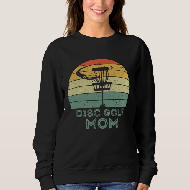 Moletom Disc Golf Mom Mother's Day Sport Frisbee Golfing B (Frente)