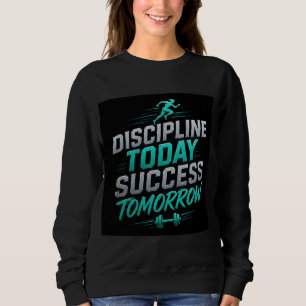 Moletom 🏃 Disciplina Hoje Motivação para o Sucesso de Ama