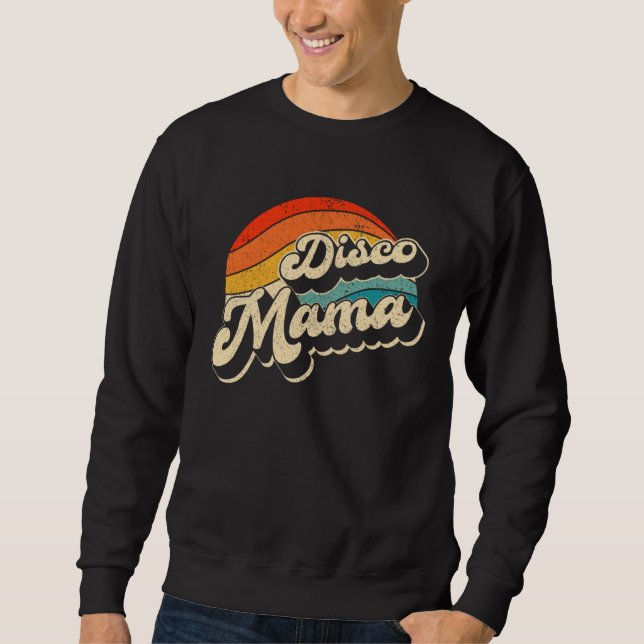 Moletom Disco 70 s Costume Mens Women Retro Disco Mama (Frente)