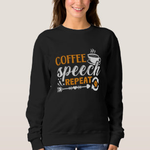Moletom Discurso do Café da Saúde Mental Repetir Ansiedade