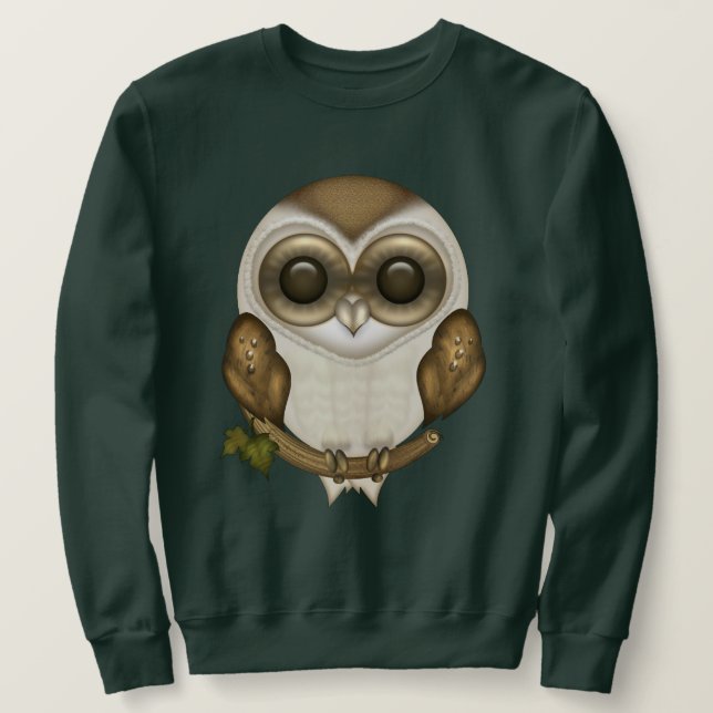 Moletom Discussão as camisolas da coruja de celeiro (Frente do Design)
