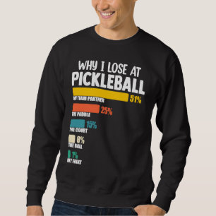 Moletom Discussão da Raquete de Pickleball Por que Perco n