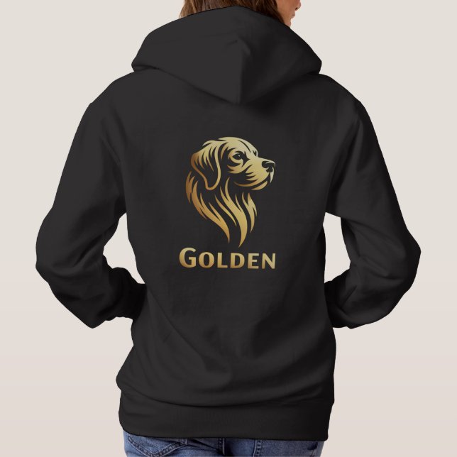Moletom Diseño Premium de Golden en Dorado (Verso)