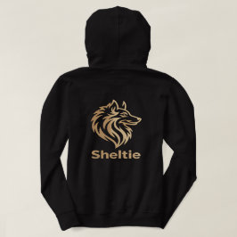 Moletom Diseño Premium de Sheltie en Dorado
