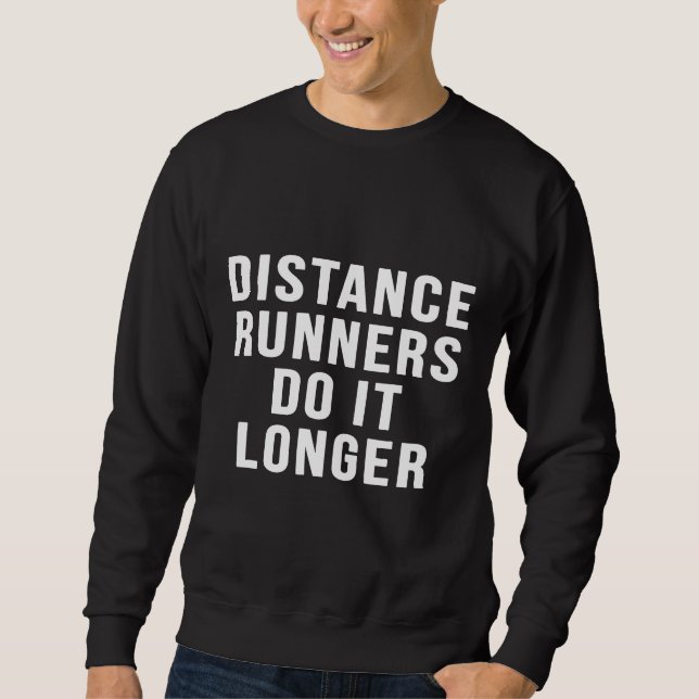 Moletom Distance Runni Faz Isso Mais Longa Maratona (Frente)