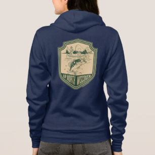 Moletom Distintivo de Pesca do Norte de Wisconsin