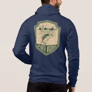 Moletom Distintivo de Pesca do Norte de Wisconsin