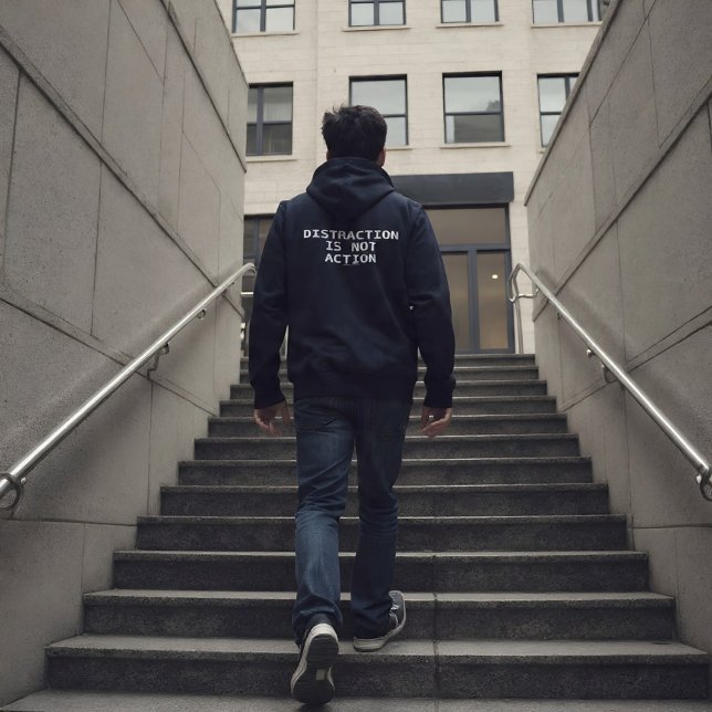 Moletom Distração Não é Ação (Criador carregado)