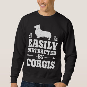 Moletom Distraído Facilmente Pelo Cachorro Corgis Funny Co
