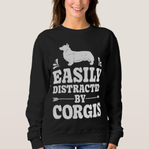 Moletom Distraído Facilmente Pelo Cachorro Corgis Funny Co