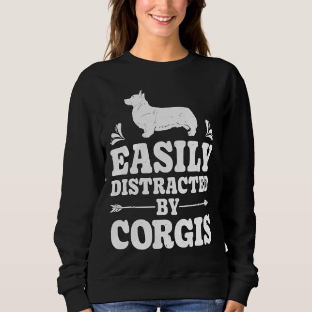 Moletom Distraído Facilmente Pelo Cachorro Corgis Funny Co (Frente)