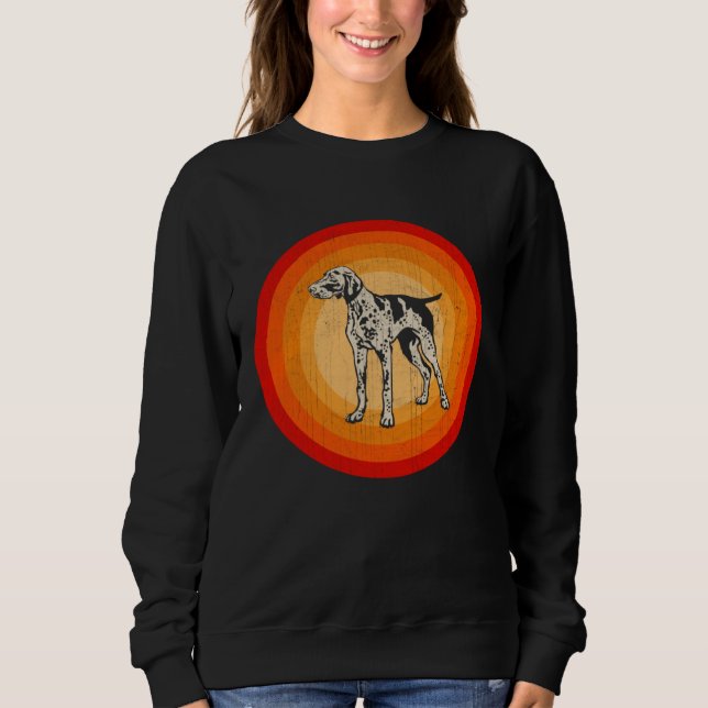 Moletom Distressed German Shorthaired Pointer Dog  Retro S (Frente)
