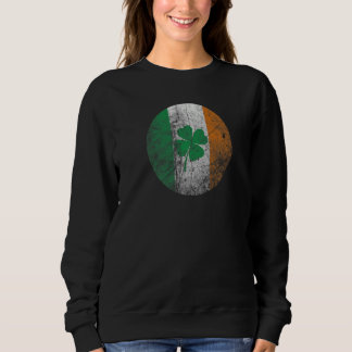 Moletom Distressed Retro Shamrock Irish ST Patricks day Ir