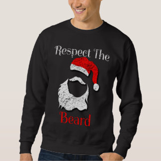 Moletom Distressed Santa Claus Respect The Beard
