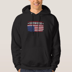 Moletom Distrito Patriótico de Upside Down American Flag G