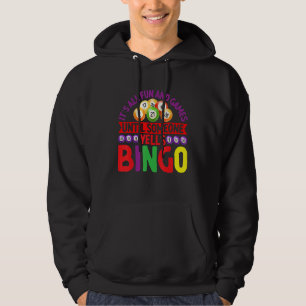 Moletom Diversão e Jogos Gritam Bingo Jogador de Bingo Hor