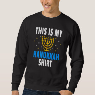 Moletom Diversão Judaica Menorah Candle Trabalho de arte E