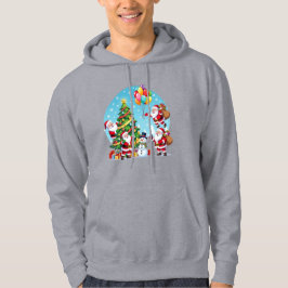 Moletom **“Diversão Natalina com Múltiplos Papais Noéis – 