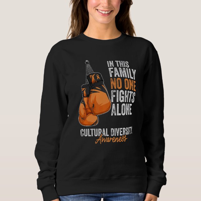 Moletom Diversidade Cultural Consciência Mês Luvas Laranja (Frente)