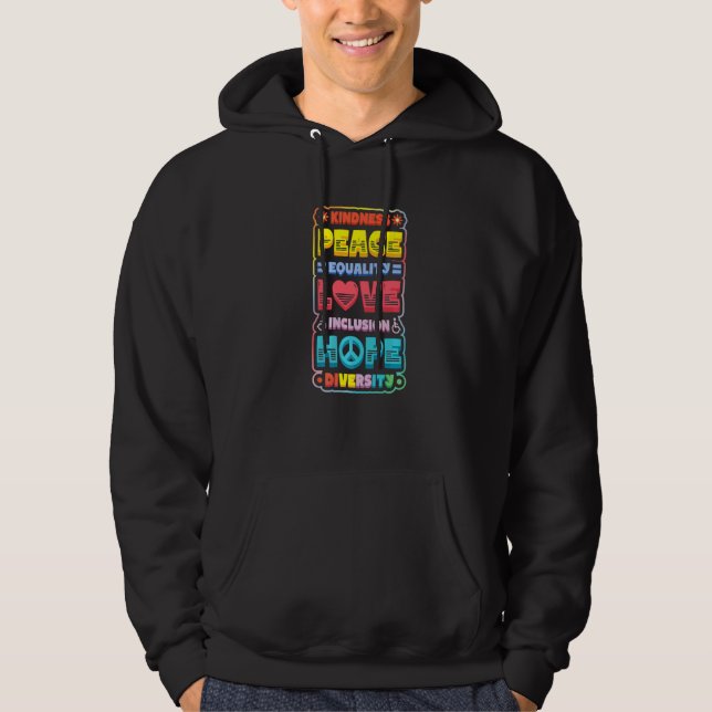 Moletom Diversidade Igualdade Amor Paz Direitos Humanos So (Frente)