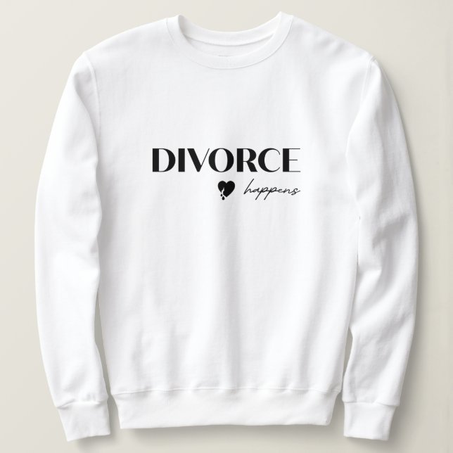 Moletom Divorce Acontece (Frente do Design)