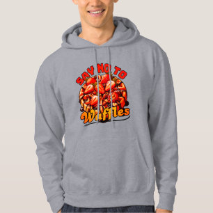 Moletom dizer não a waffles design