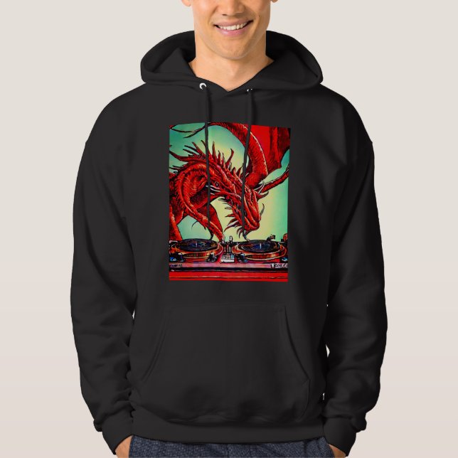 Moletom DJ Dragon Turntables Hoodie (Frente)