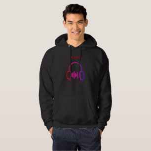 Moletom DJ fones de ouvido Hoodie