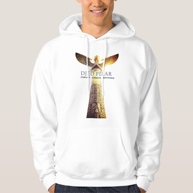 Moletom Djed Pillar Hoodie – Ancient Egyptian Stability Sy (Frente)