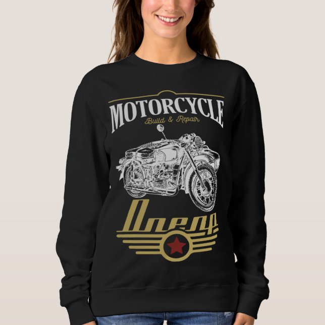 Moletom Dnepr Motorcycle Offroad Motorcycle Rider (Frente)
