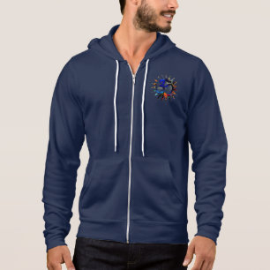 Moletom Do fecho de correr americano do roupa do OM
