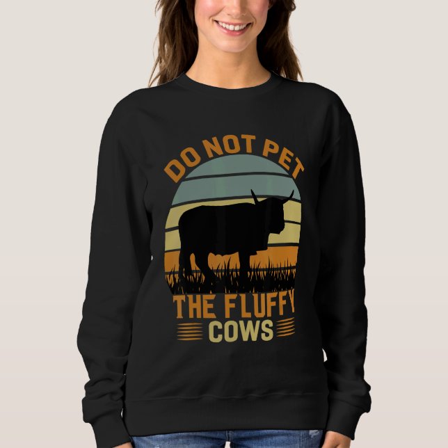 Moletom Do Not Pet The Fluffy Cows Bison_3 (Frente)