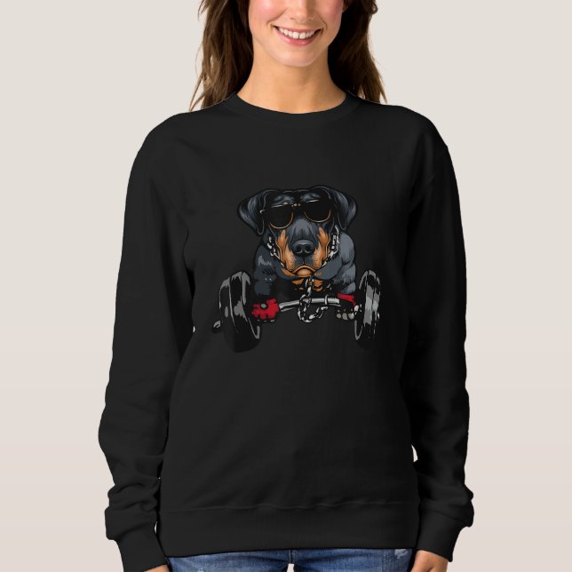 Moletom Doberman, elevador de peso - Canino L (Frente)