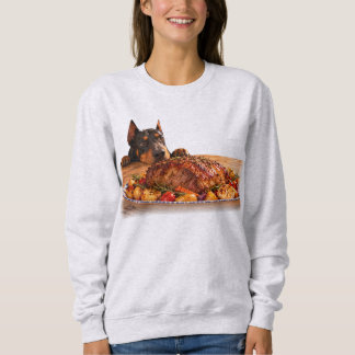 Moletom Doberman Engraçado de Olho no Rosbife
